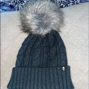 The North Face Women's Oh-Mega Fur Pom Beanie.
